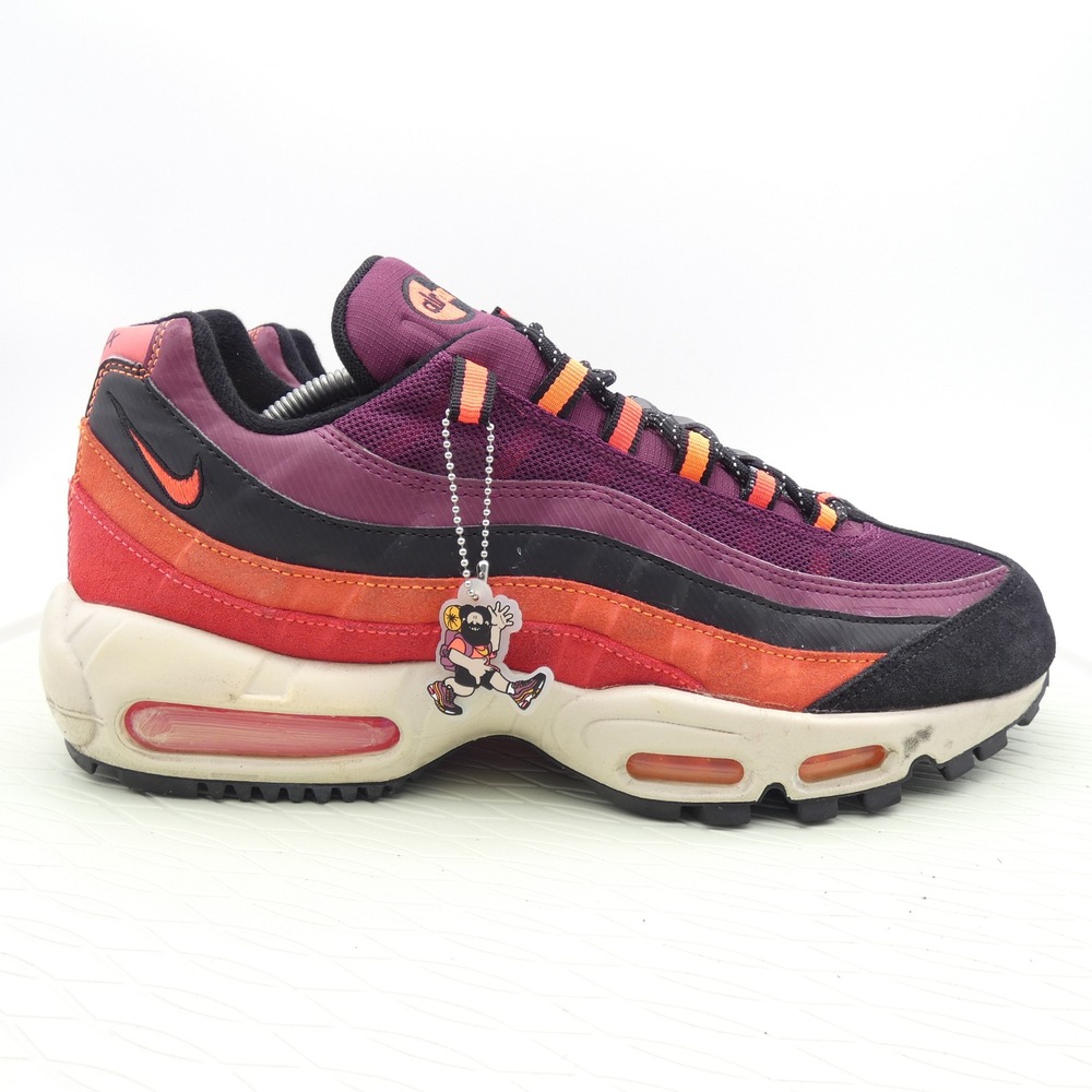 Nike Air Max 95 Utility Thunder Grey Burgundy Ember Glow CI3670-600 Mens 11.5